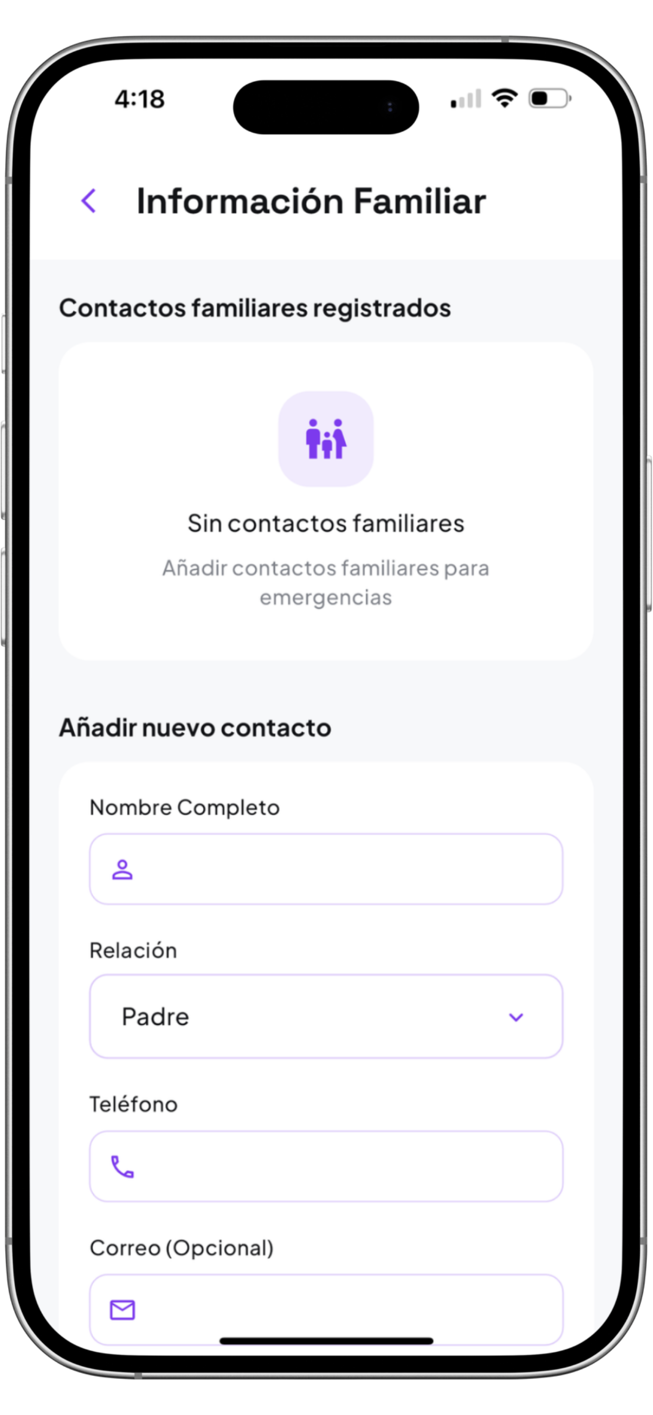 Información familiar